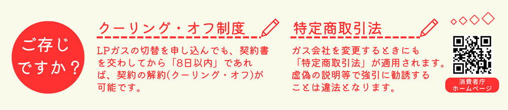 クーリングオフ制度・特定商取引法広島ガス住設