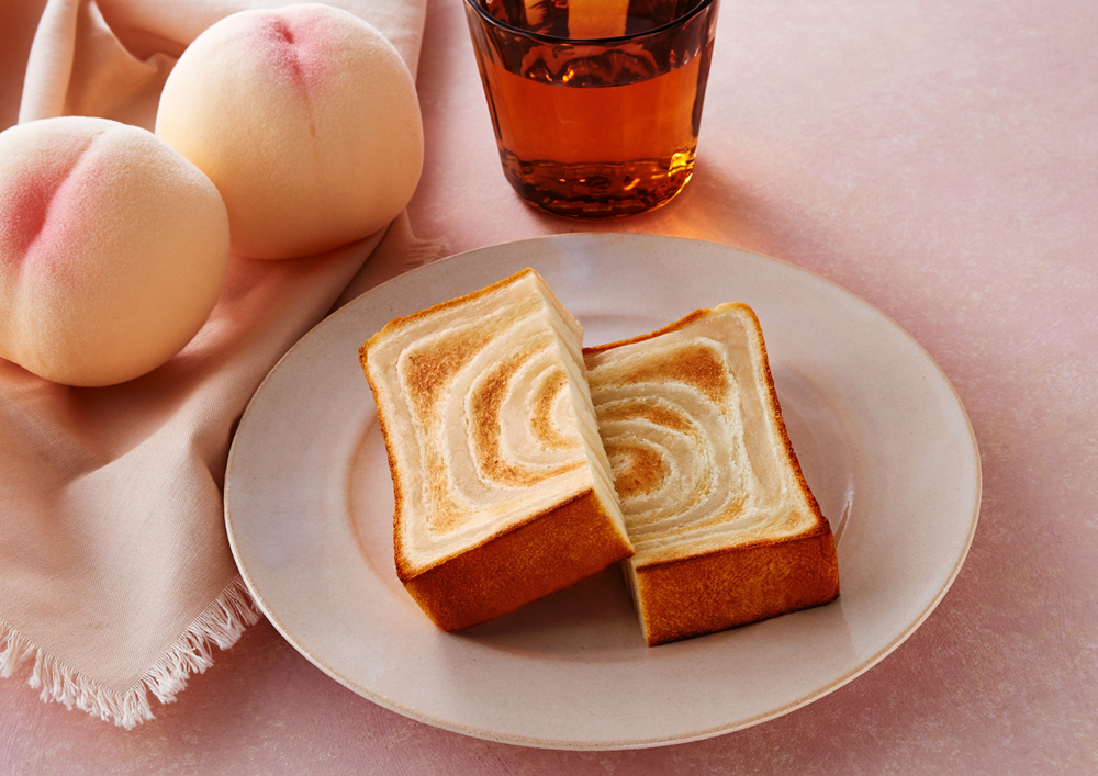 福山市人気パン屋2025年6月月初め食パン最高峰清水白桃あん