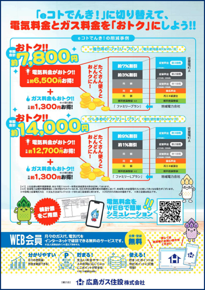 eコトでんき生活応援キャンペーン2025年でんき切り替え