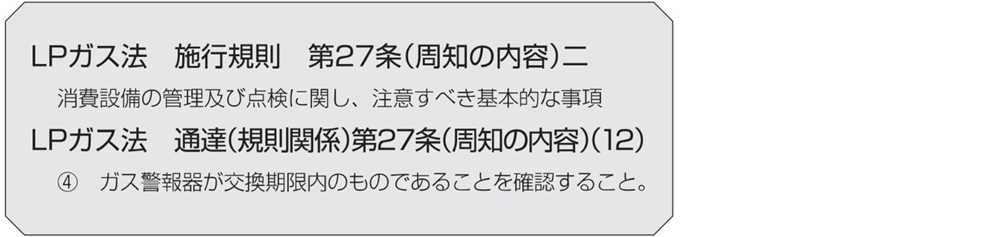 ガス警報器Q&ALPガス法