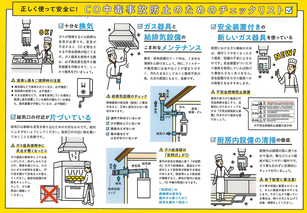 業務用CO事故防止対策ガイド①
