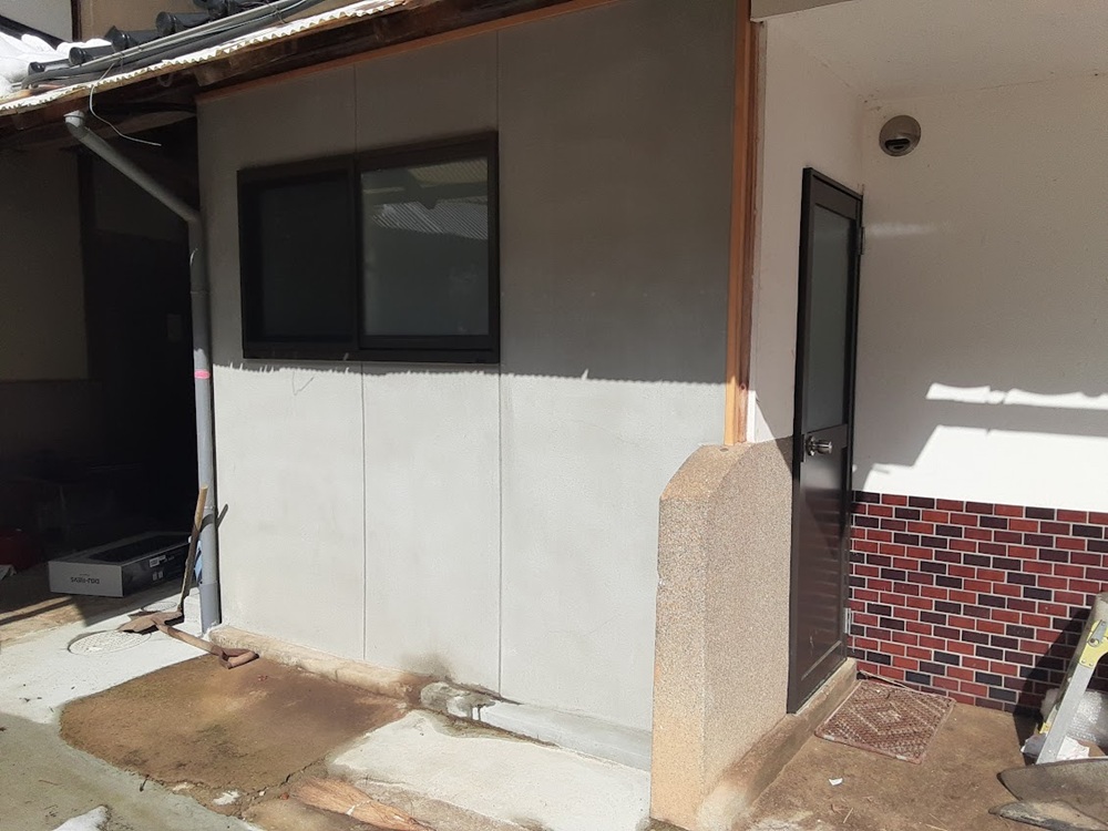 神石高原町の水回りリフォーム事例｜浴室・トイレ改修＋ガス給湯器取替外観（完了後）