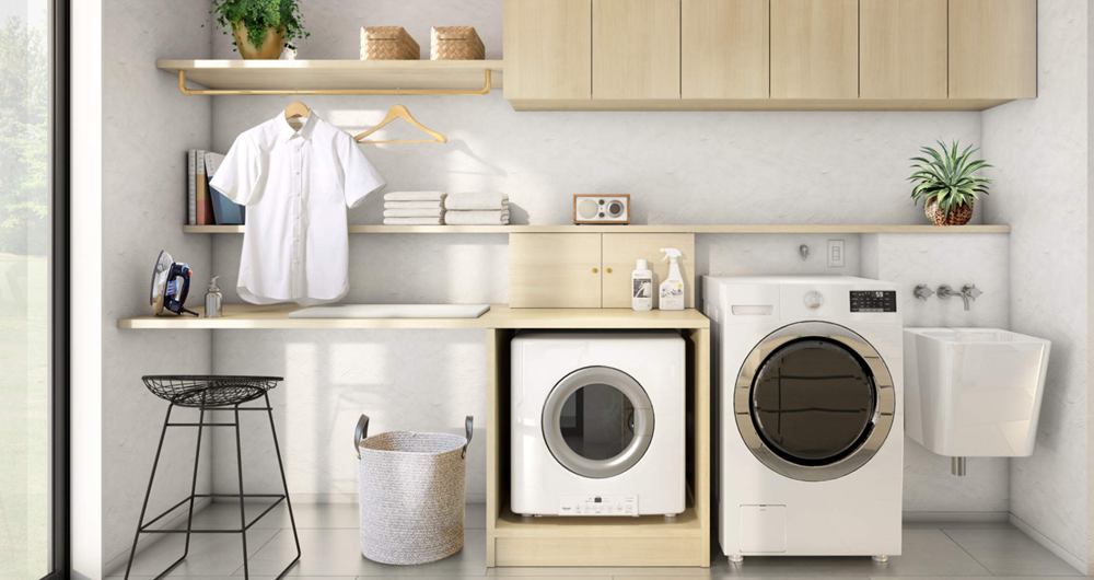 広島ガス住設(株)画像ガス衣類乾燥機かんたくん